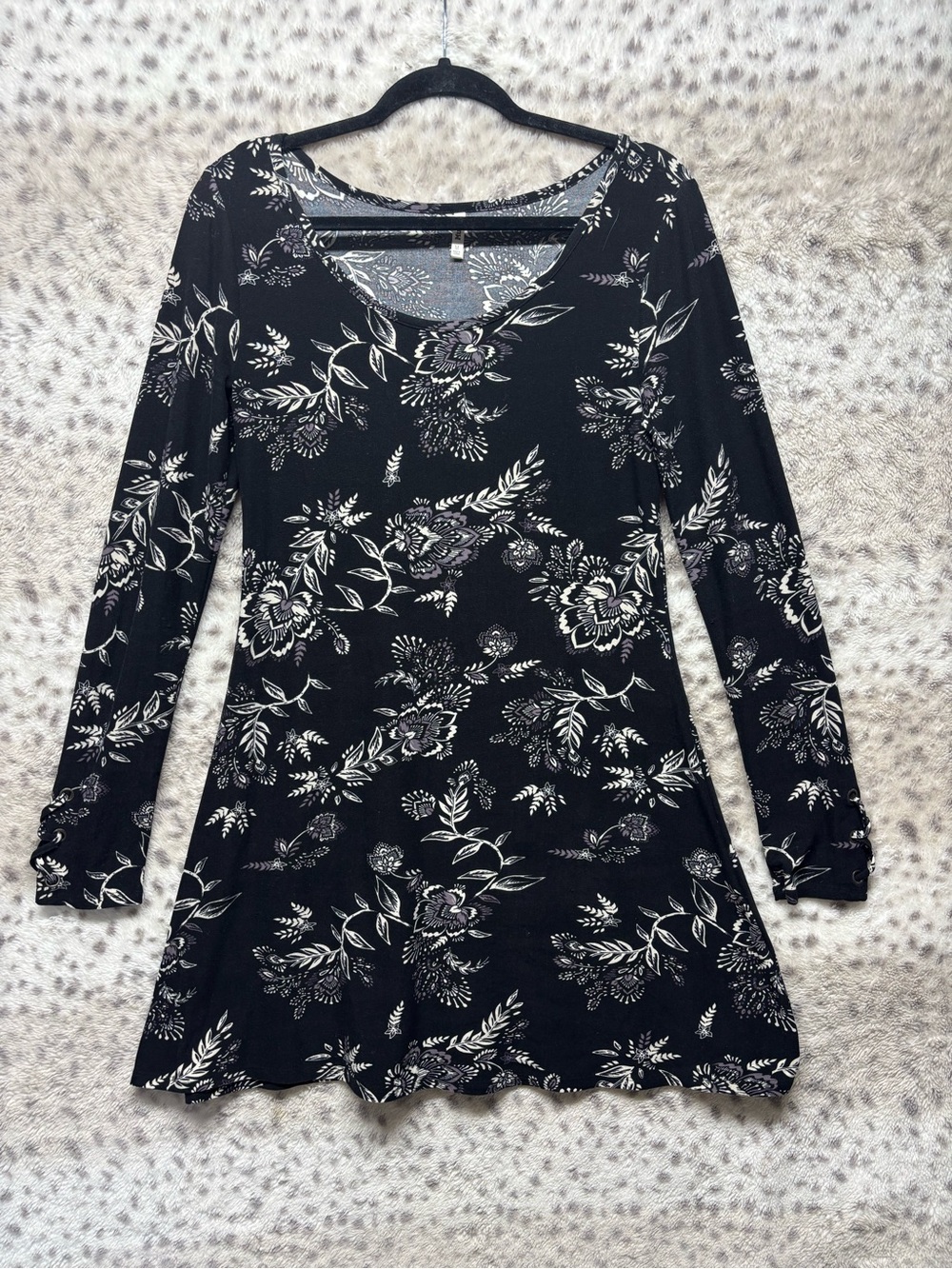 Y2K MUDD TIE ACCENT SLEEVE DRESS